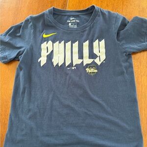 Nike Kids Navy Blue Phillies Turner Graphic Tee